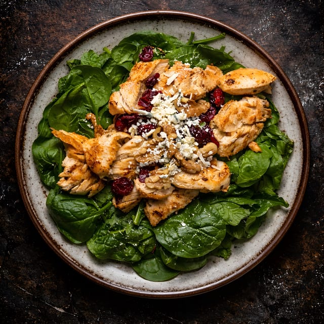 Spinach and Chicken Salad.