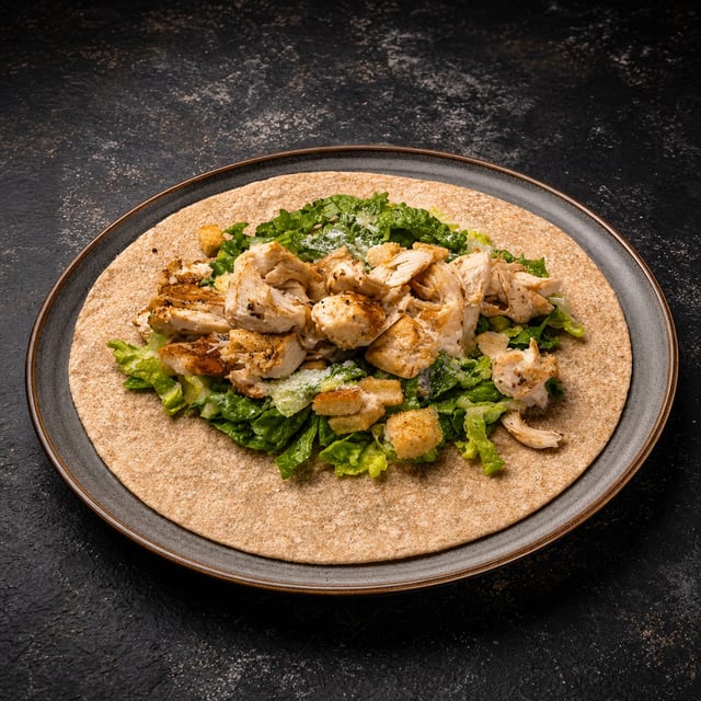 Caesar Wrap W/Chicken.