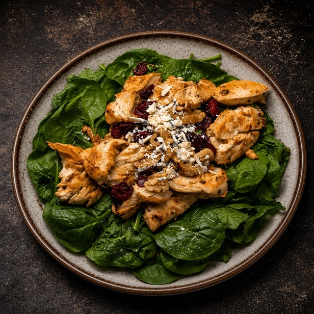 Spinach and Chicken Salad.