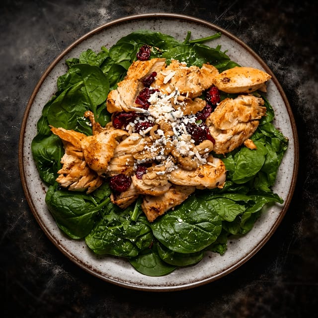 Spinach and Chicken Salad.